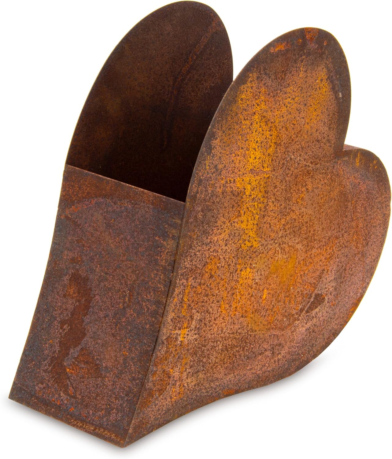 Cuore di fiori per piantare ruggine decorazione giardino in acciaio INOX - immagine 5