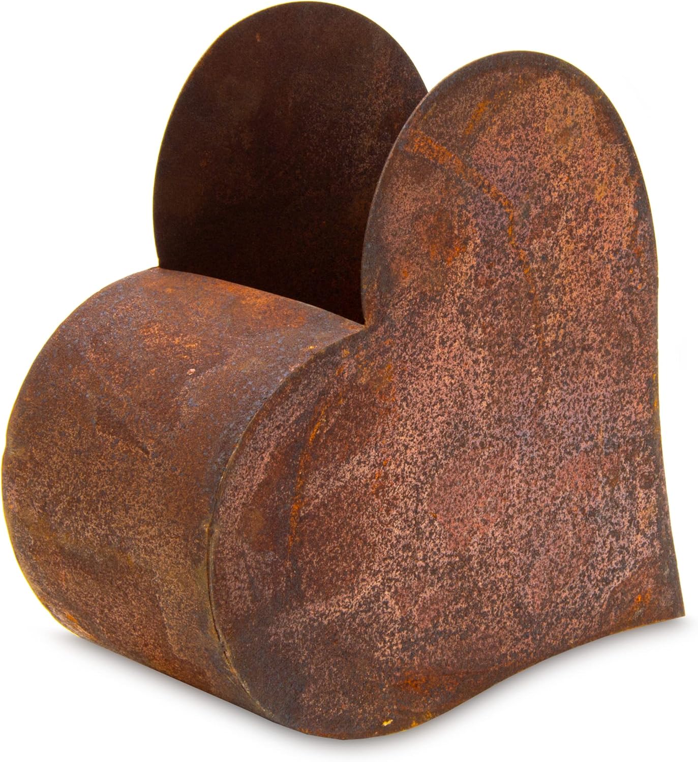 Cuore di fiori per piantare ruggine decorazione giardino in acciaio INOX - immagine 6