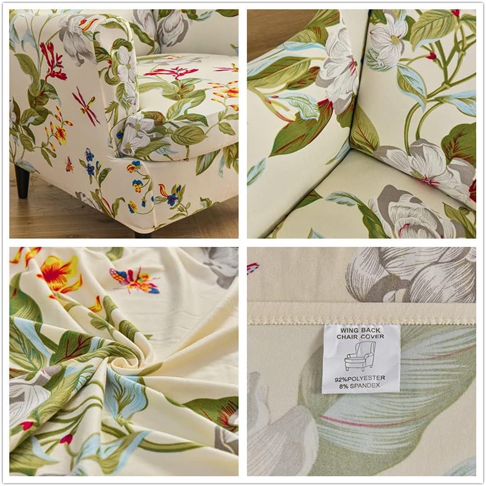 Highdi 2 Pezzi Copripoltrona con Orecchie Elasticizzato - immagine 4