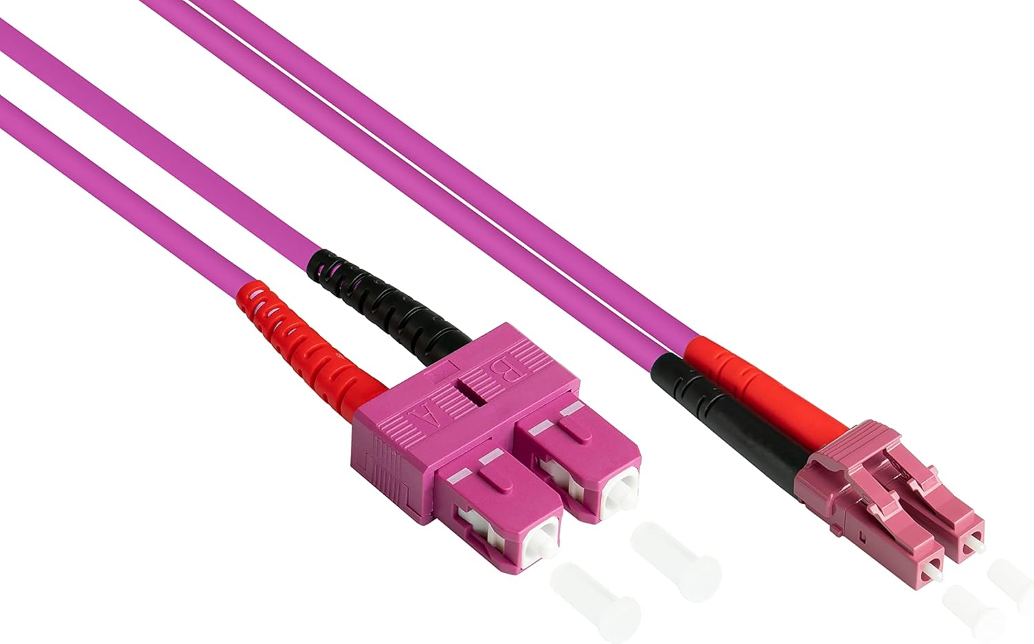 Good Connections® - Cavo patch LWL Duplex OM4 (Multimodde, 50/125) LC/SC, 20 m - immagine 1