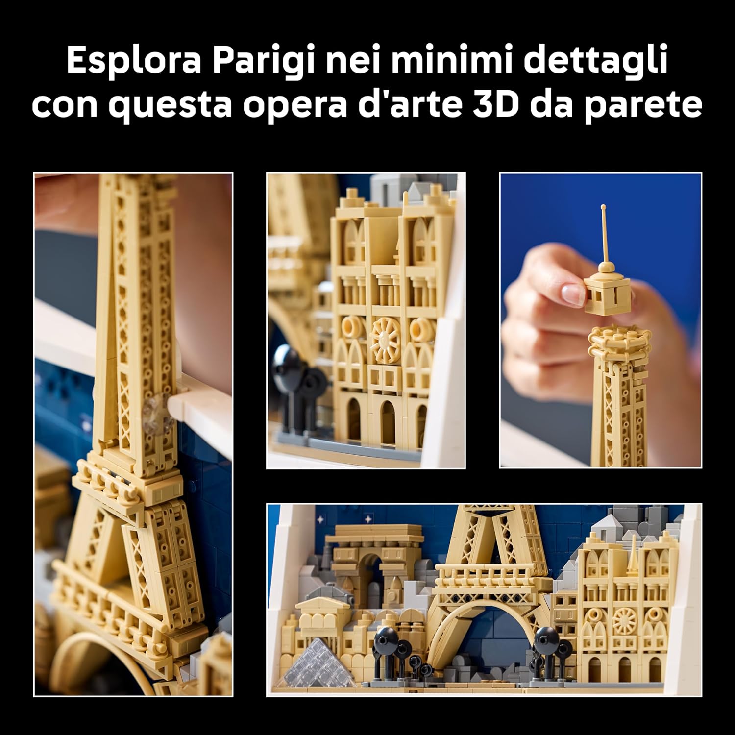 Lego Architecture Parigi - Modellino da Costruire 21064 - immagine 5