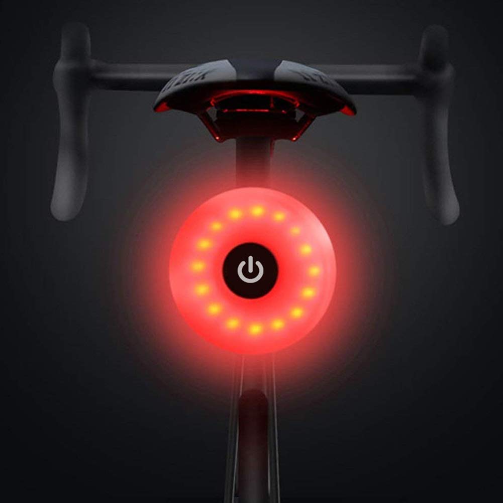 Wasaga Luce Posteriore per Bicicletta LED USB Ricaricabile