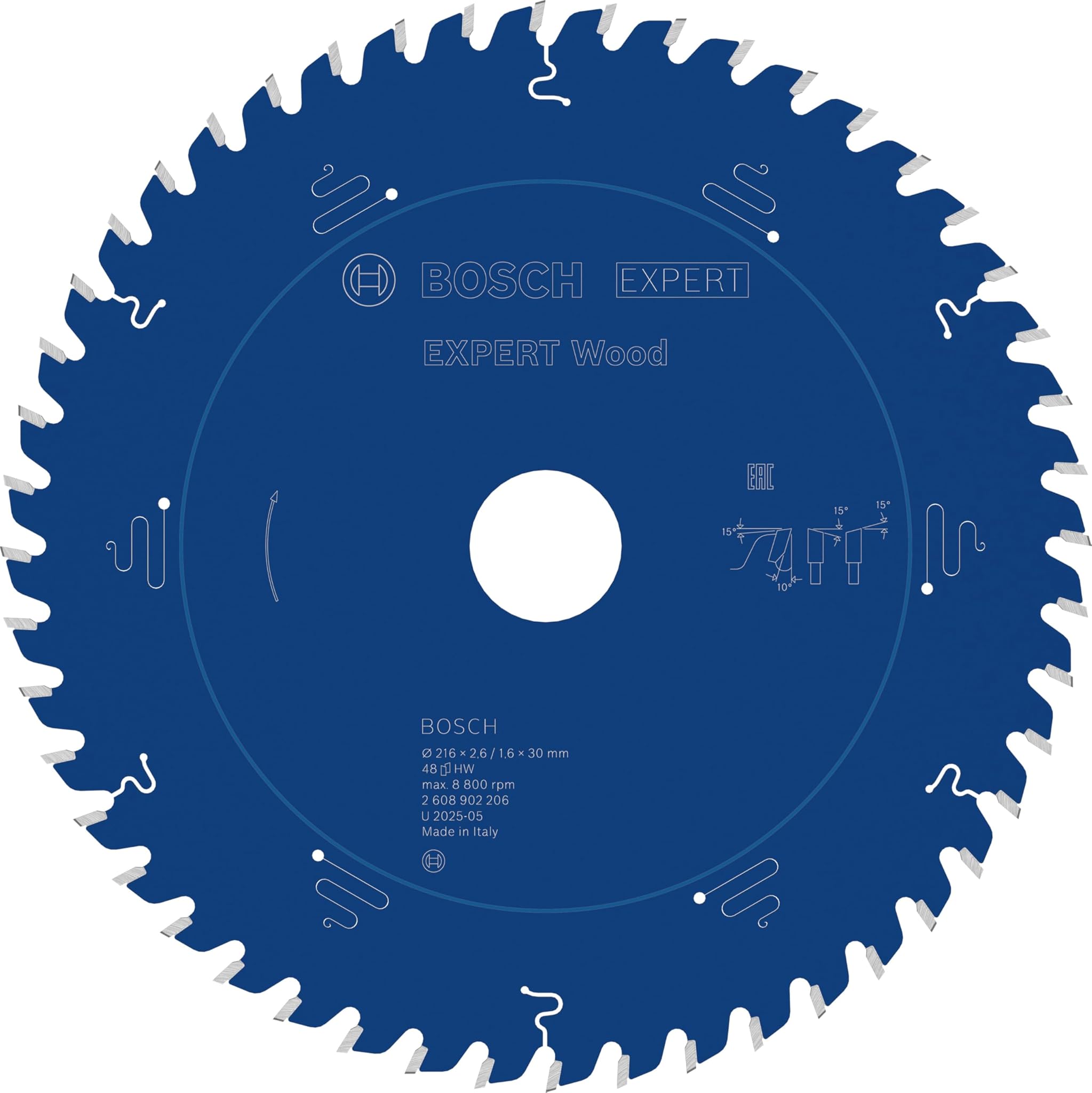 Bosch Lama Sega Circolare EXPERT per Wood Cablata