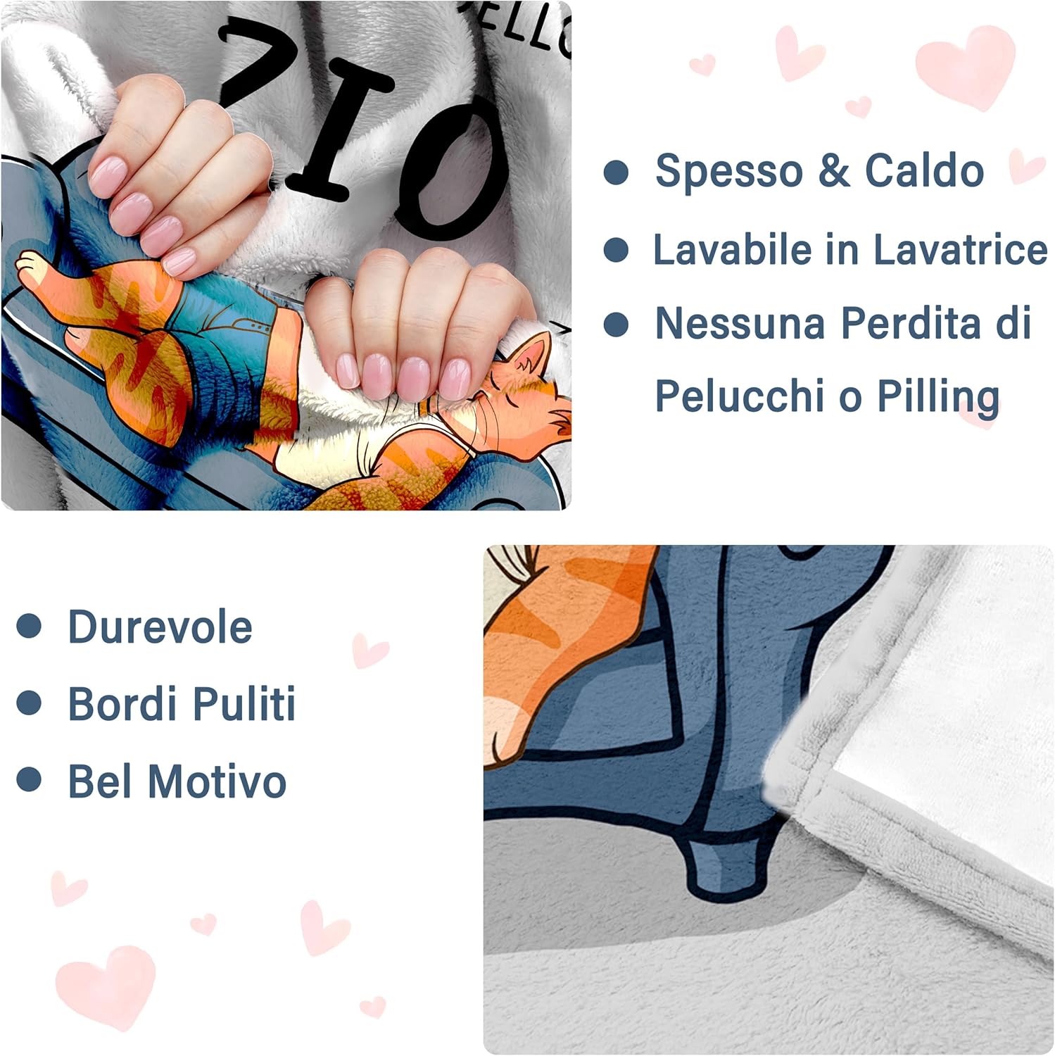 Regalo Zio - Coperta del Gatto - immagine 4