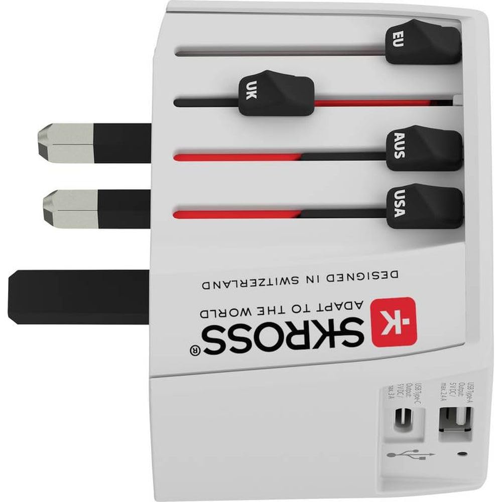 Skross MUV USB (AC) - Adattatore Universale da Viaggio