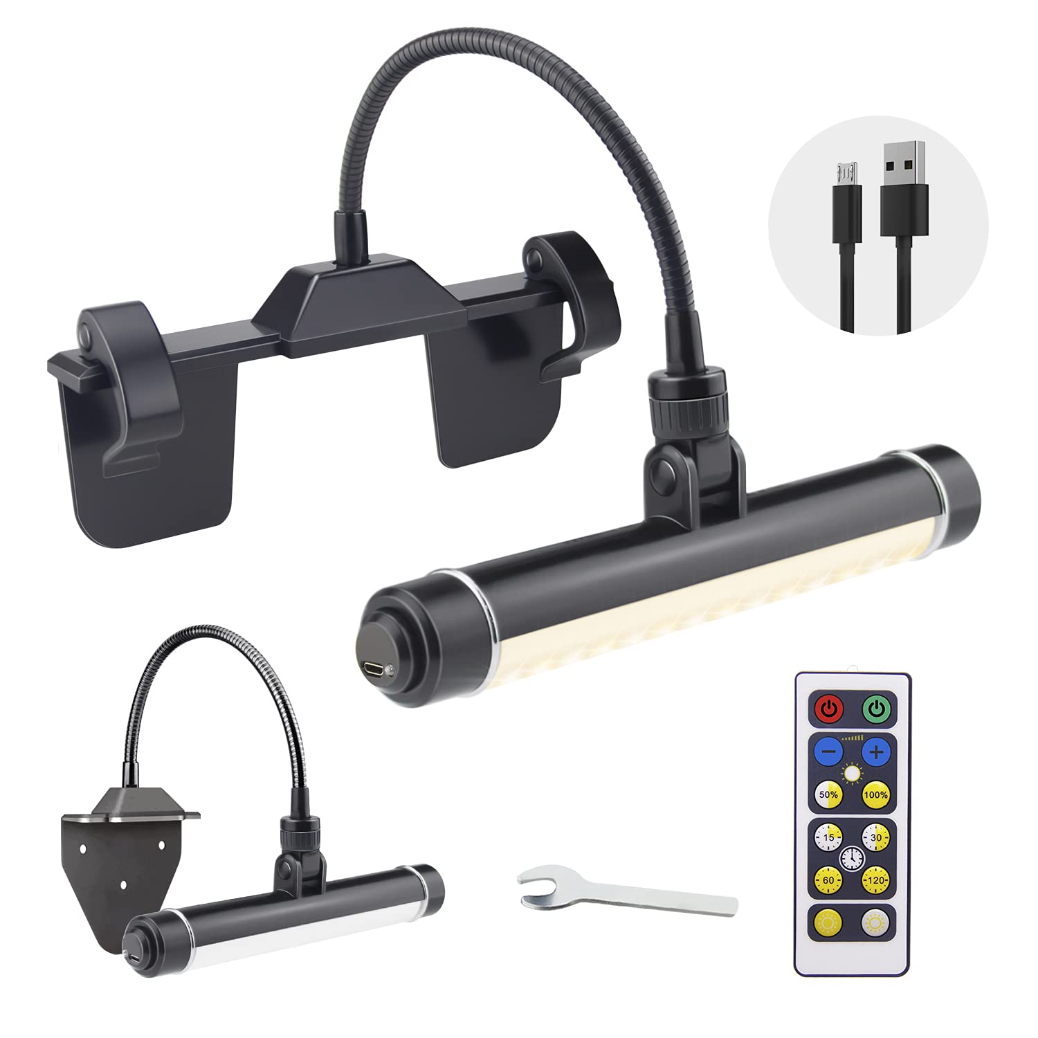 Honwell Lampada per Quadri Wireless Ricaricabile