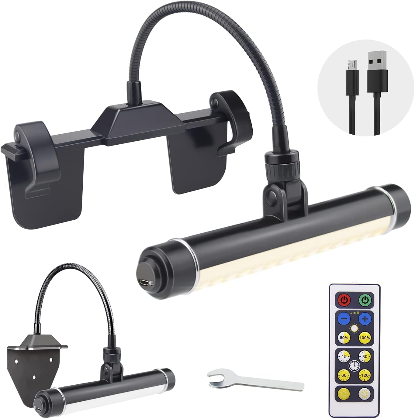 Honwell Lampada per Quadri Wireless Ricaricabile - immagine 1