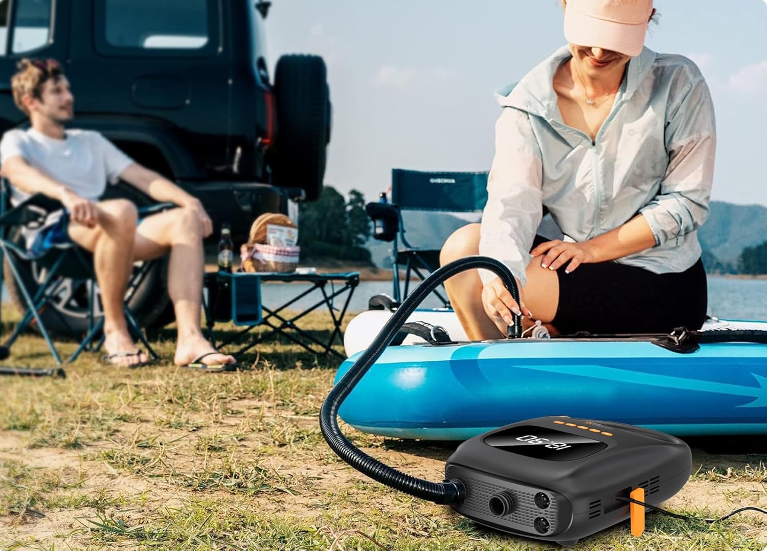 Technaxx TX-266 - Pompa Aria SUP a Batteria - immagine 6