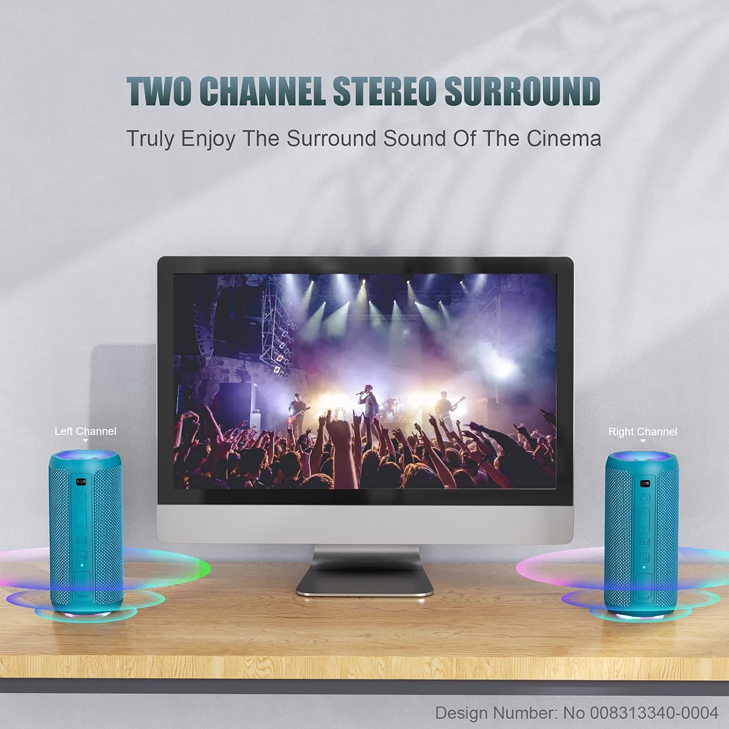 Ortizan Cassa Bluetooth Portatile IPX7 con Luce LED - immagine 4