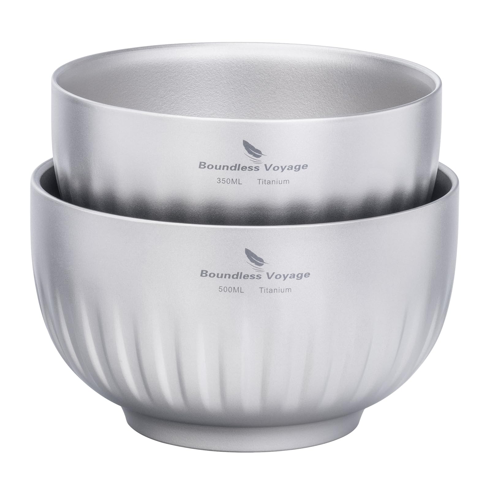 Ibasingo Ciotola in Titanio Doppia Parete Ti1166T