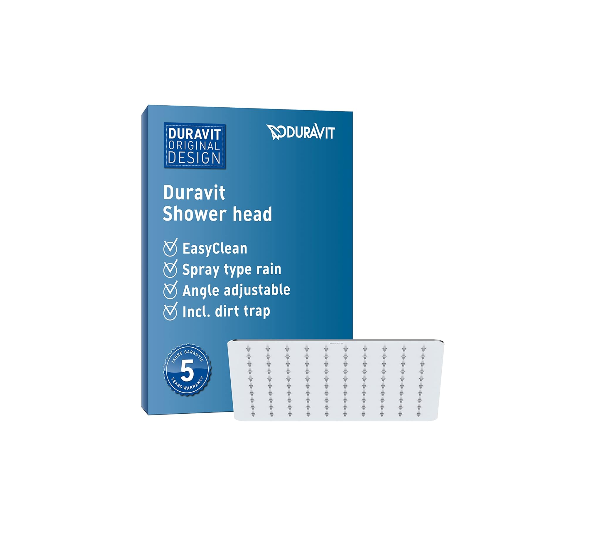 Duravit Universal Soffione Doccia Acciaio Inox, Cromo