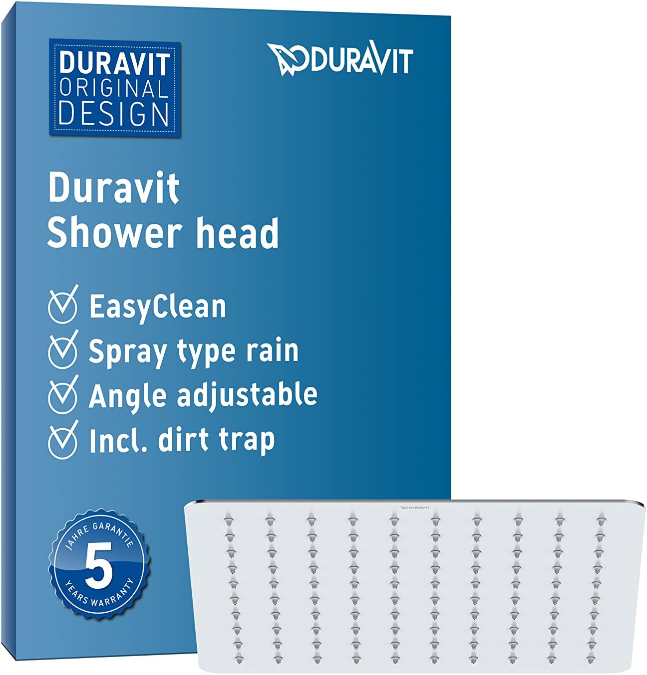 Duravit Universal Soffione Doccia Acciaio Inox, Cromo - immagine 1