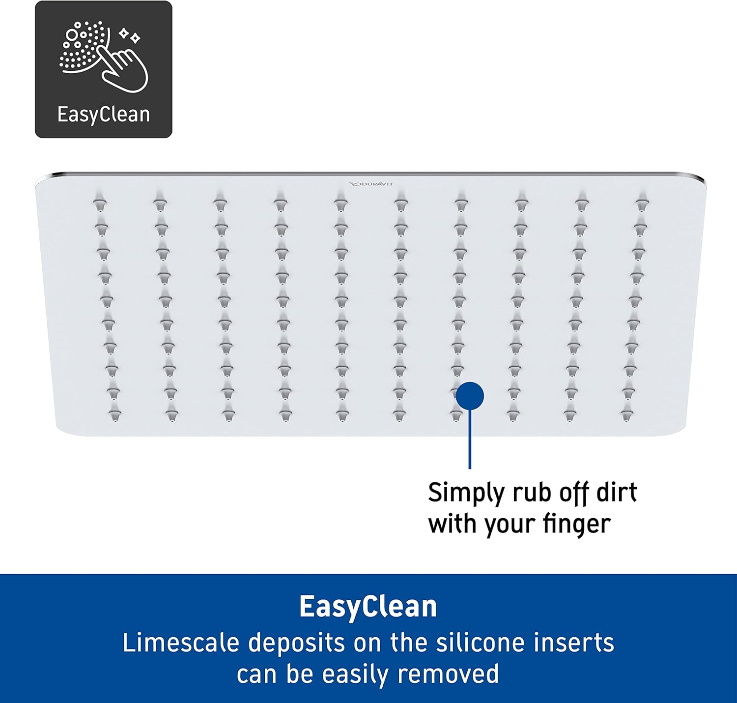 Duravit Universal Soffione Doccia Acciaio Inox, Cromo - immagine 2