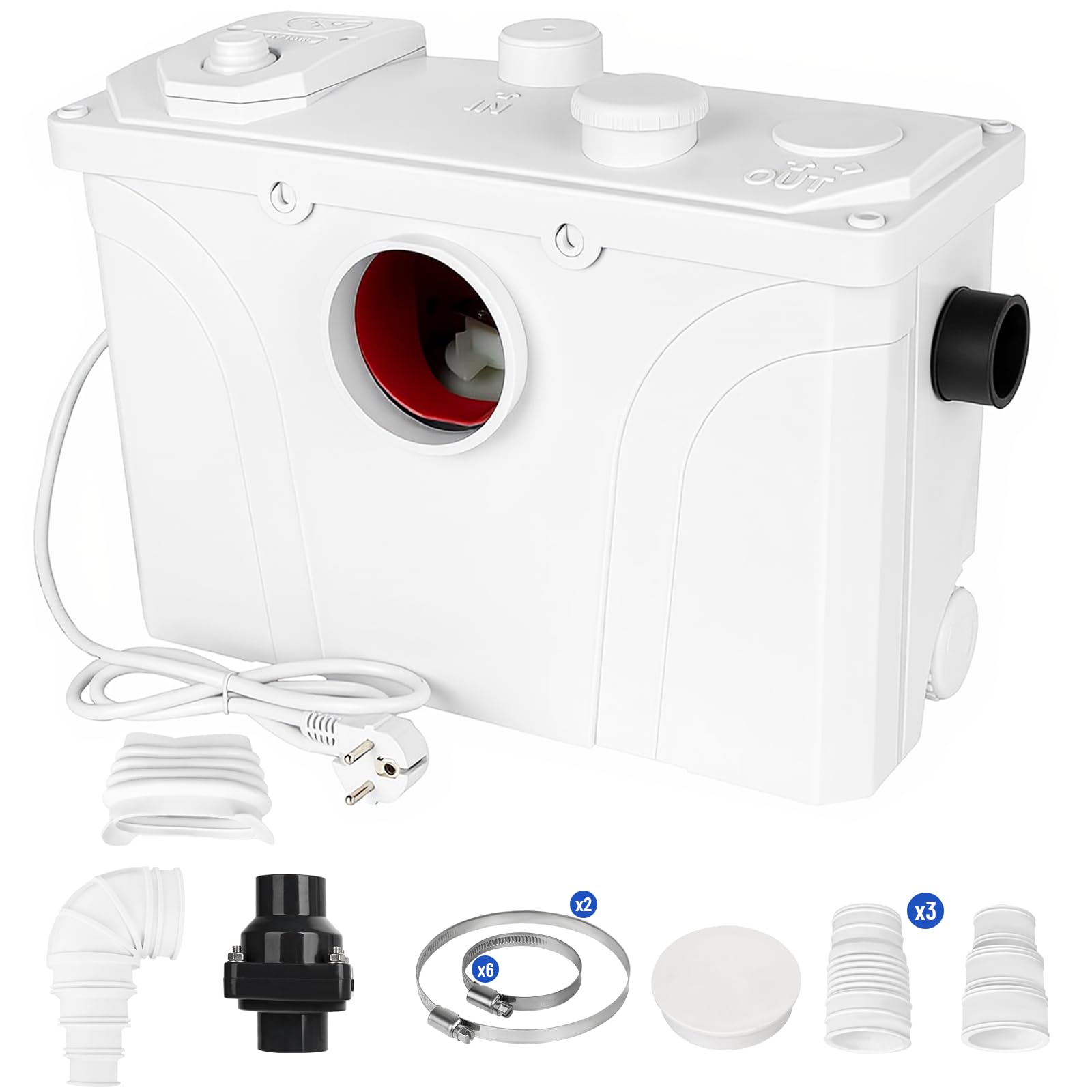 Sistema Sollevamento WC con Pompa Sewage 700W