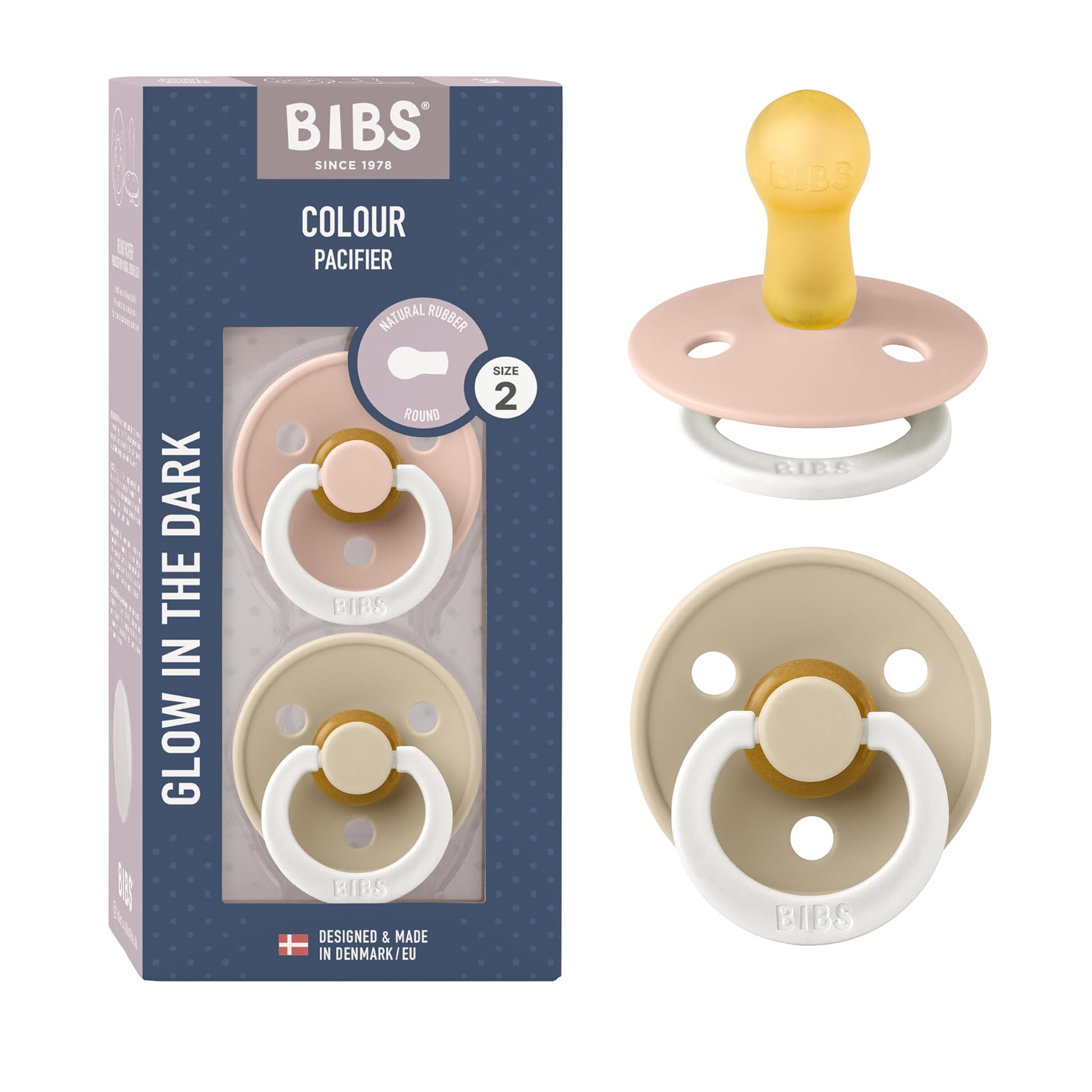 Bibs Colour Ciuccio 2 Pezzi, Misura 2 (6-18 mesi)