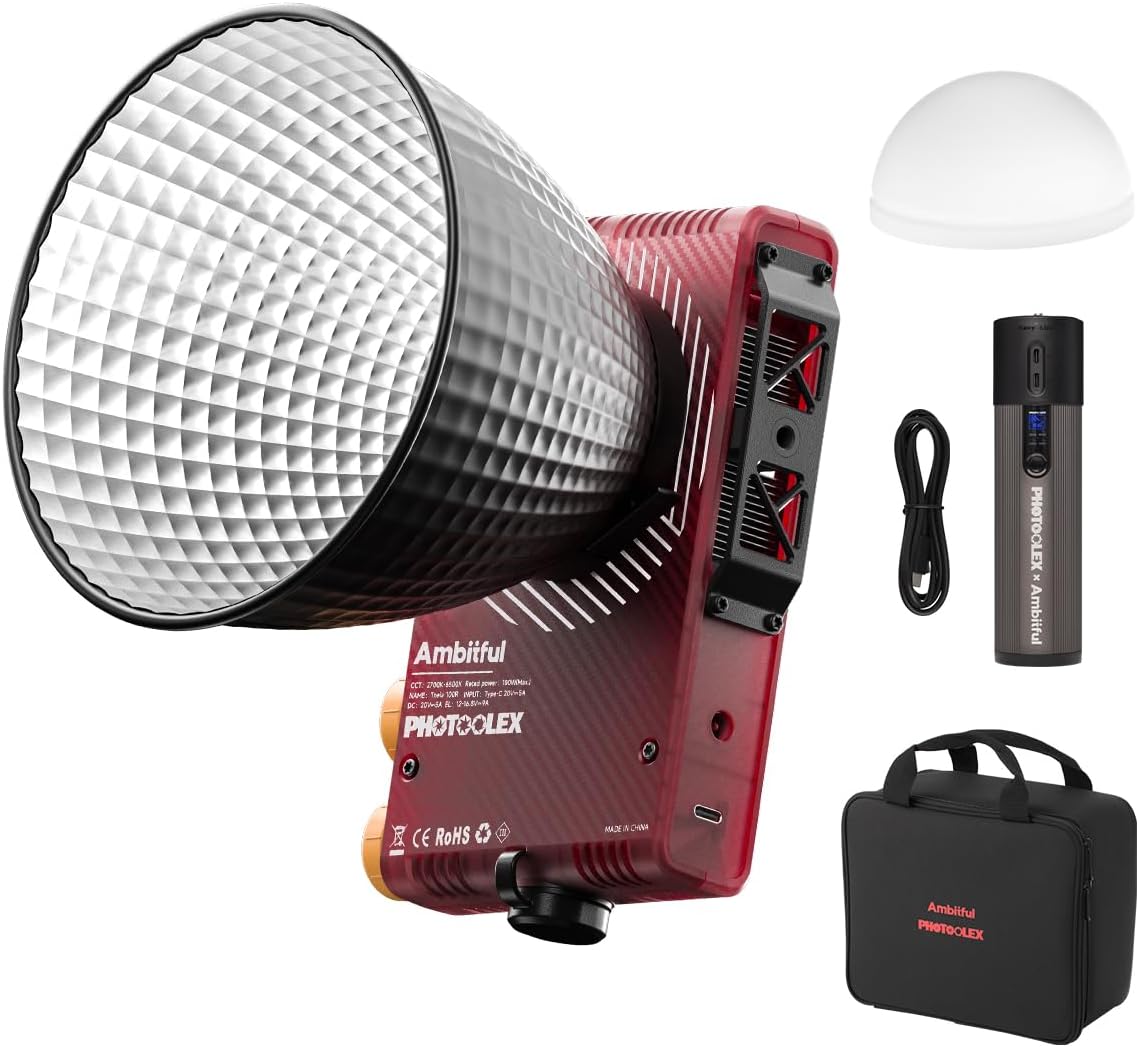 Ambitful Q100Lite Combo - Luce Video LED 100W - immagine 1