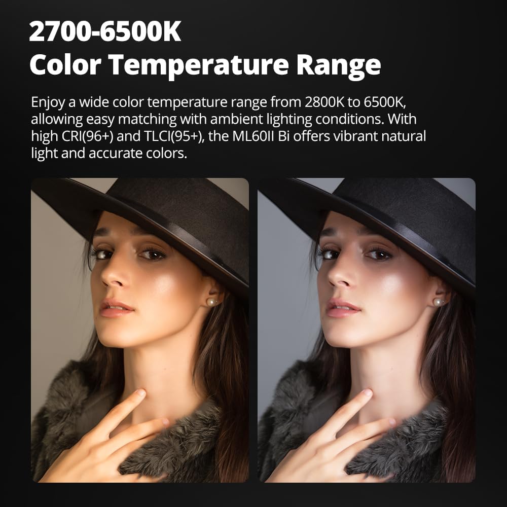 Ambitful Q100Lite Combo - Luce Video LED 100W - immagine 6