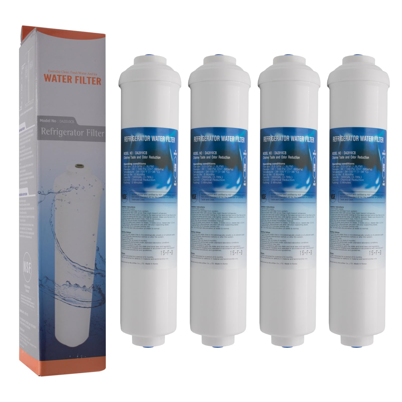 Microfilter DA2010CB - Filtro Acqua In Linea 4 Confezioni