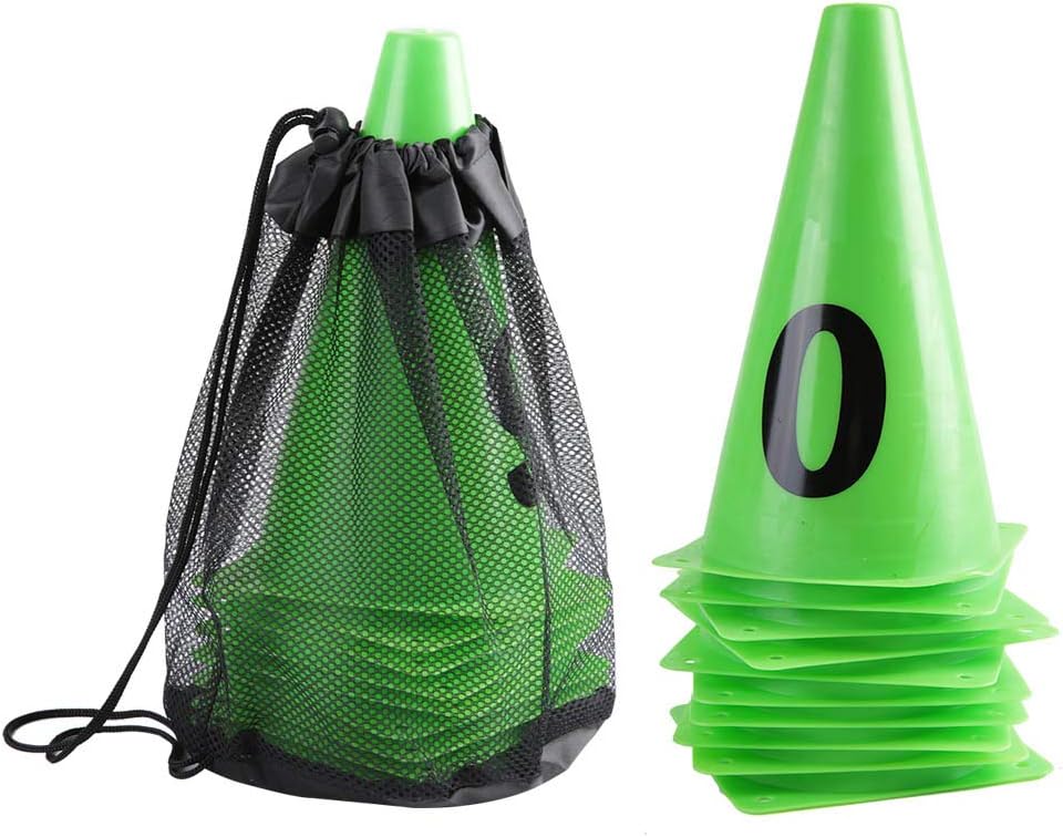 Gavigain Coni da Allenamento per Calcio 23cm, Verdi - immagine 1