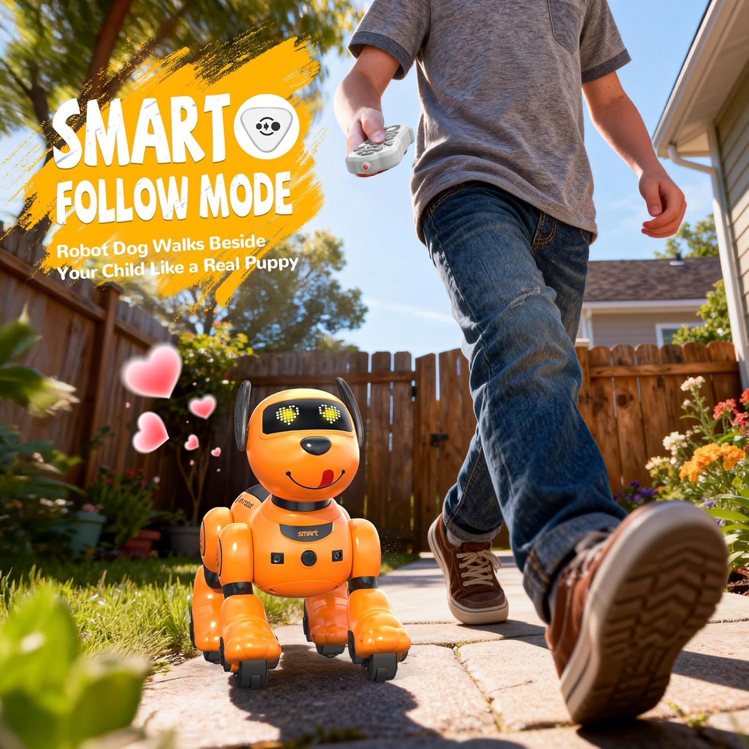 Anysun Cane Robot Ricaricabile Giallo - immagine 4