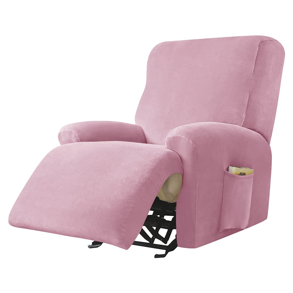 Highdi Copripoltrona Relax Reclinabile 4 Pezzi, Rosa