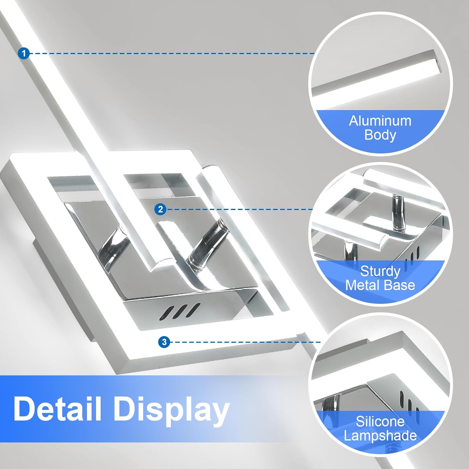 Dorlink Plafoniera LED Soffitto Ruotabile 26W 82CM - immagine 3