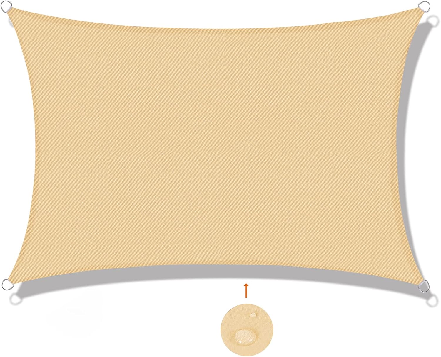Sunny Guard Tenda a Vela Rettangolare 4x5m, Sabbia
