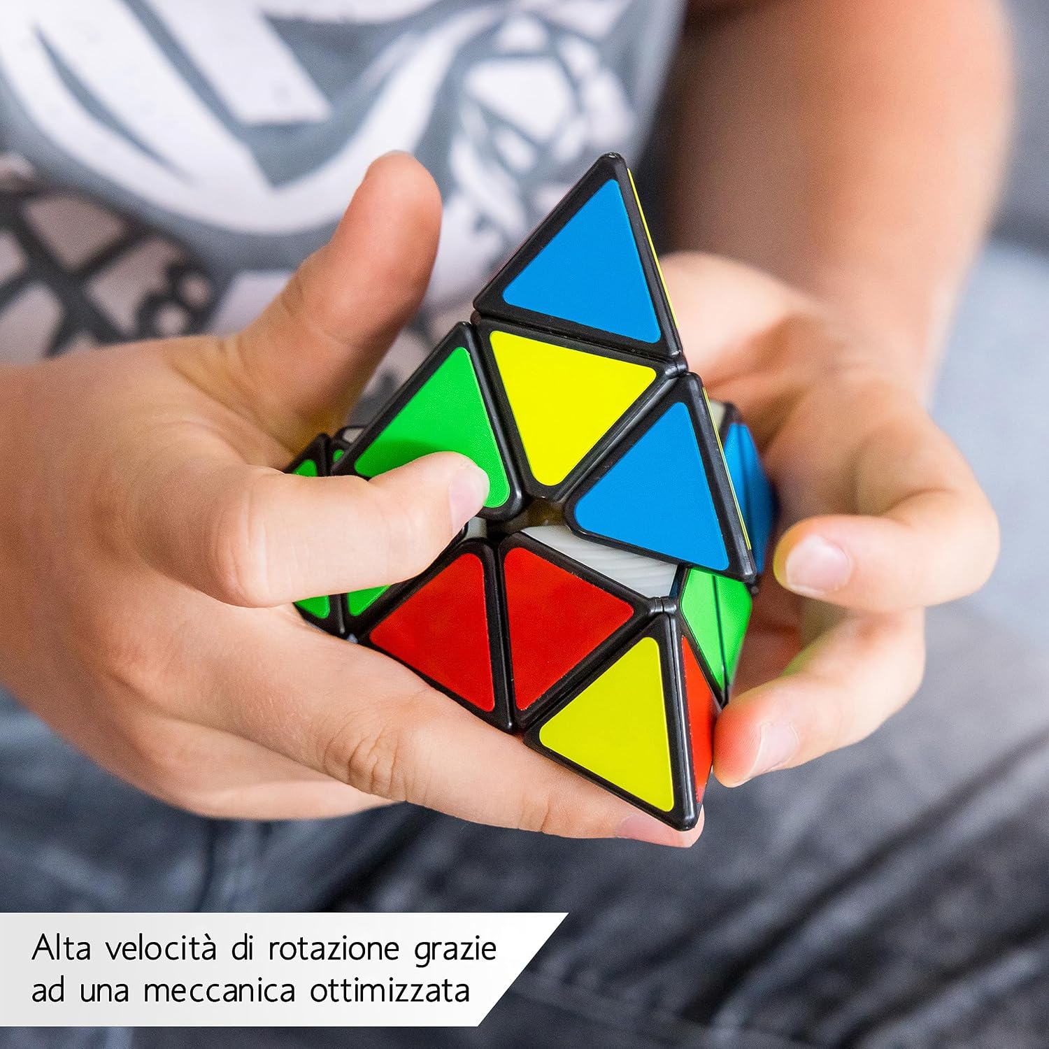 CUBIDI Pyraminx Cubo Magico 3x3x3 - Tipo Los Angeles - Look Classico ...