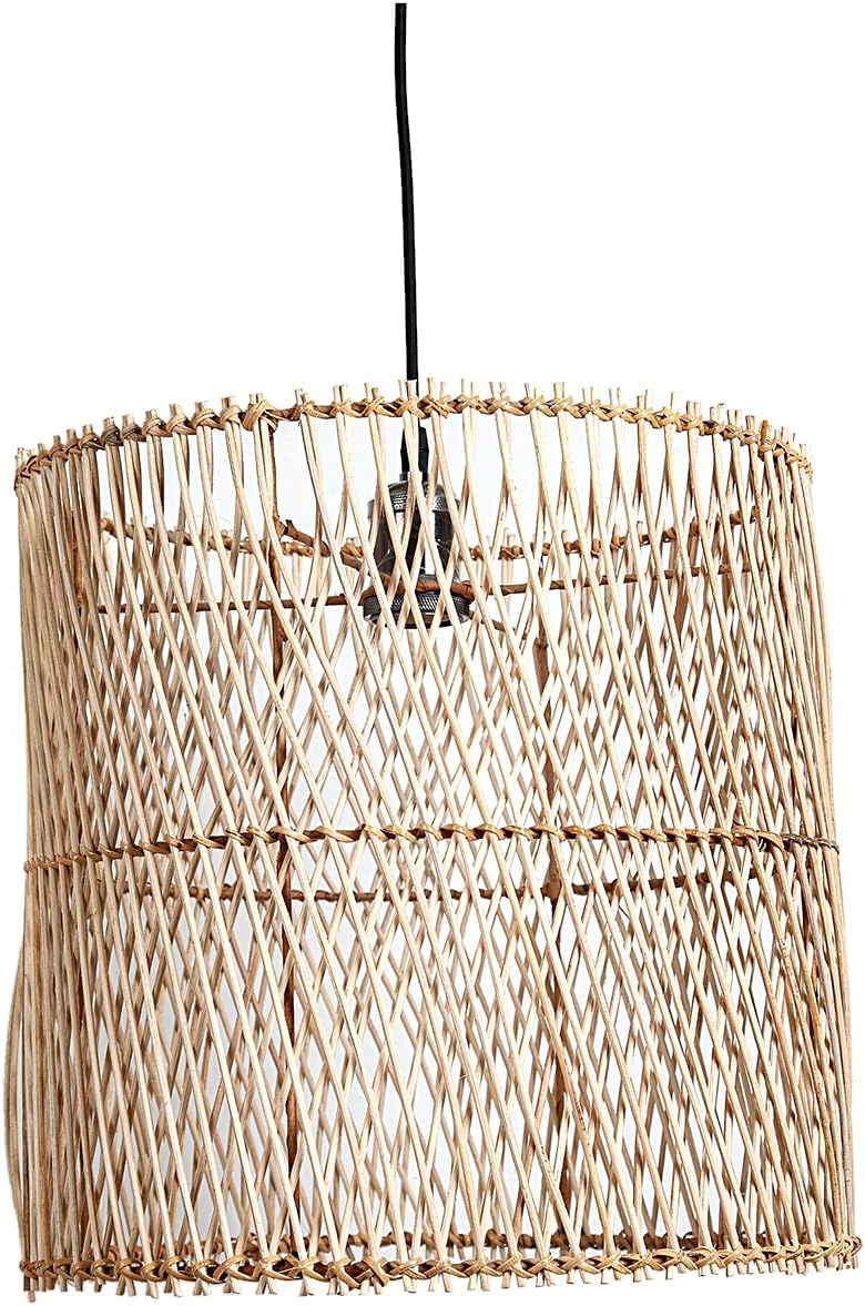 LAMPARA COLGANTE CILINDRO RATTAN E27/ 220240V