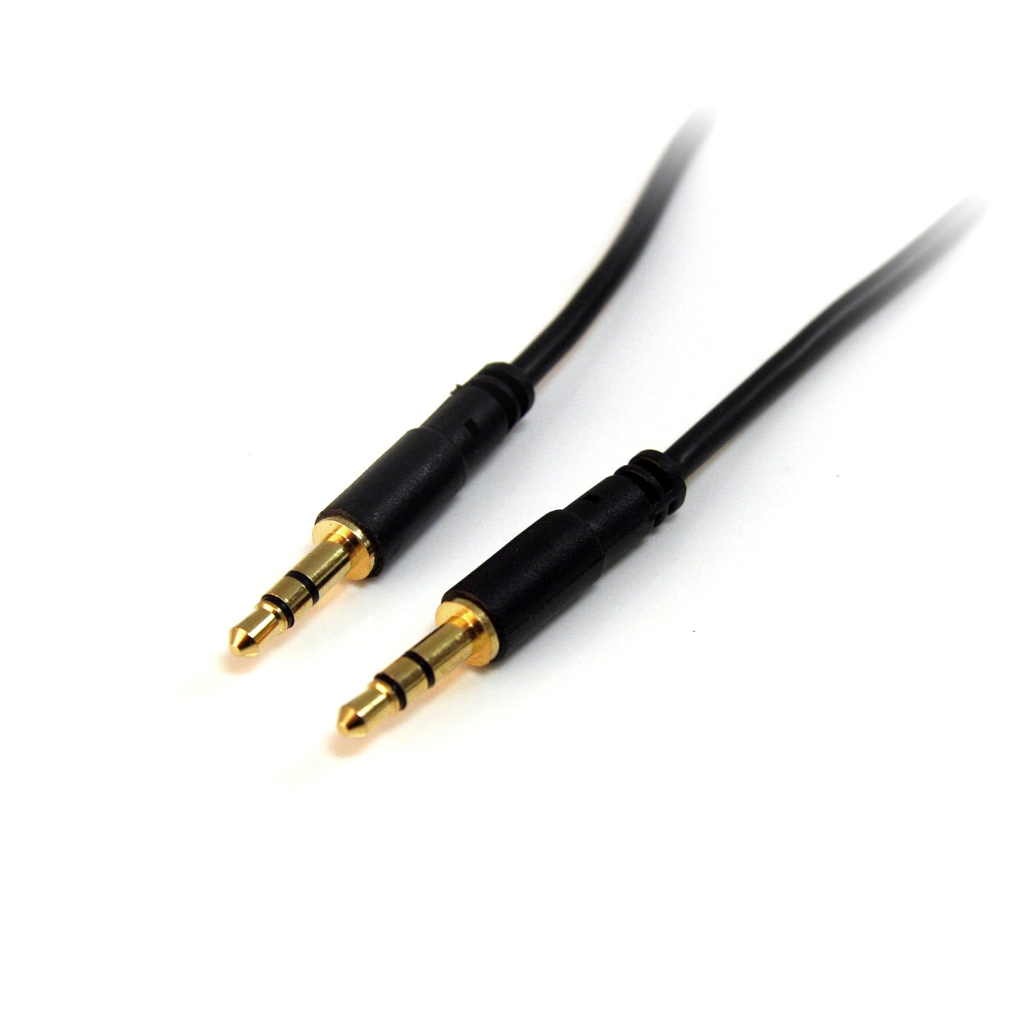 StarTech.com Cavo audio da 3,5 mm da 4,6 m, Cavo audio sottile Jack 3.5 mm, Connettori placcati in oro, Cavo ausiliario Mini-jack Maschio/Maschio, Cavo Aux Jack 3.5 (MU15MMS)