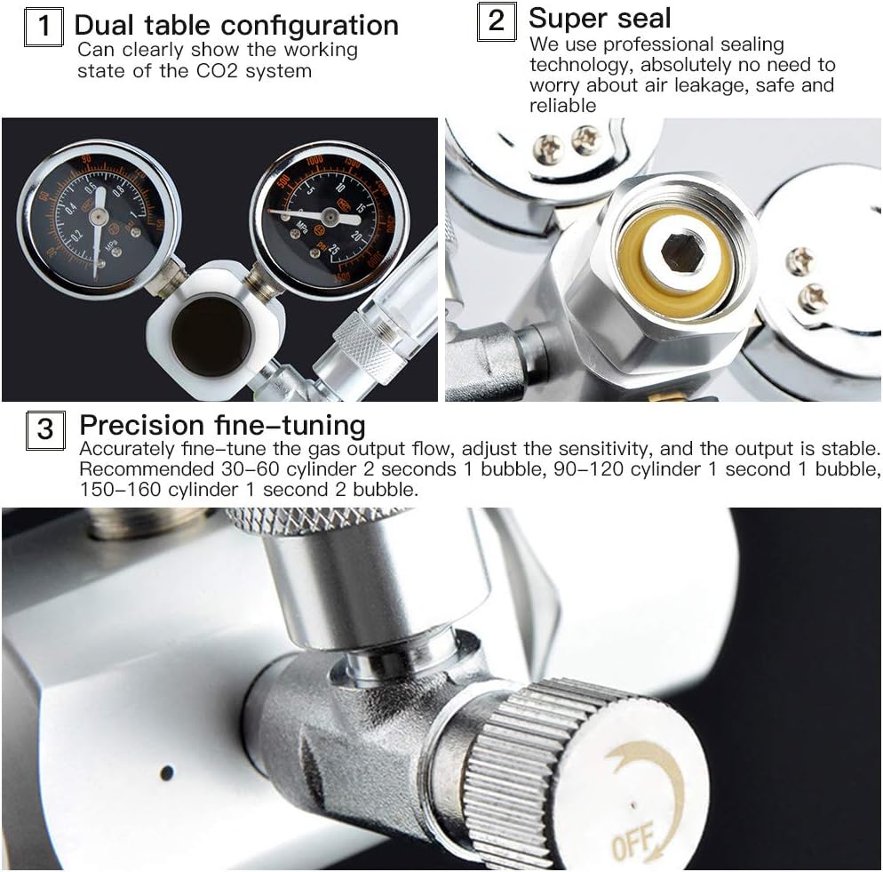 Regolatore di CO2 per Acquario Doppio con Contabolle - immagine 4