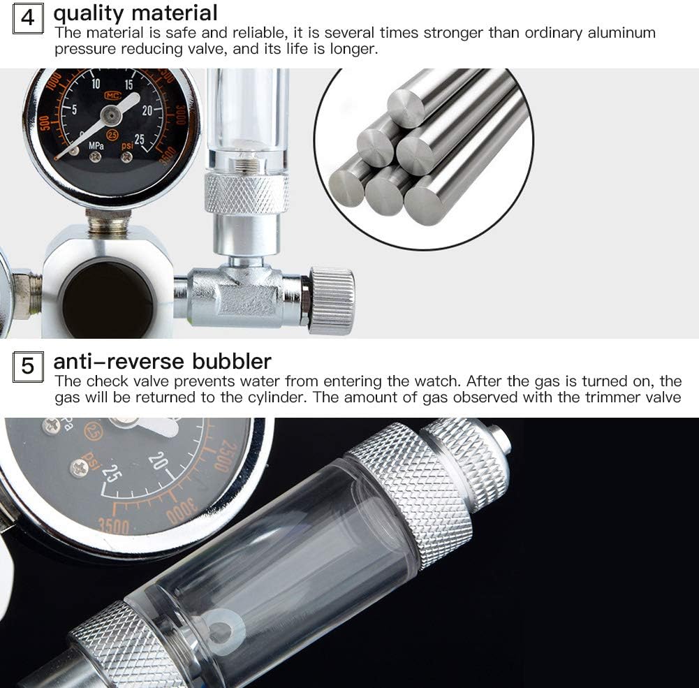 Regolatore di CO2 per Acquario Doppio con Contabolle - immagine 5