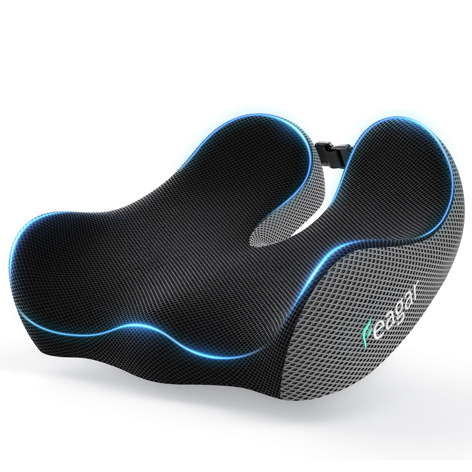 Feagar Cuscino Sedia Ufficio Ortopedico, Grigio Scuro