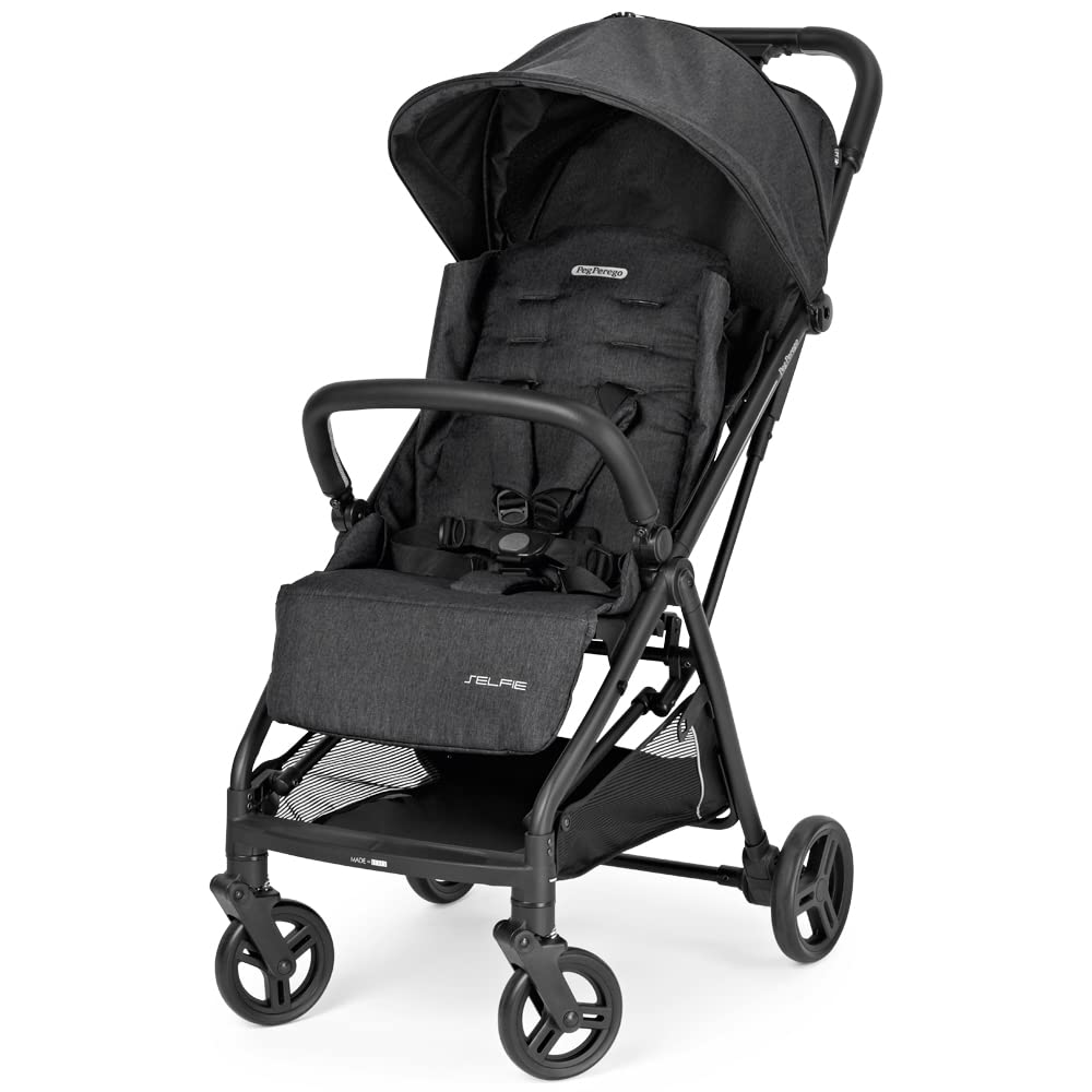 Peg Perego Selfie - Passeggino Leggero 0-22 kg, Ardesia