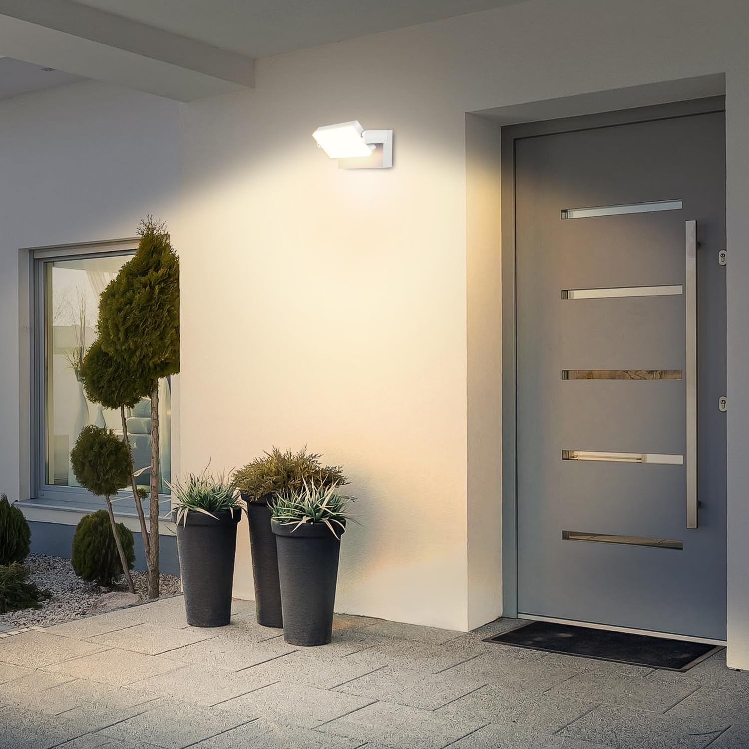 Kingwen Applique da Parete LED 40W IP65, Bianco - immagine 7