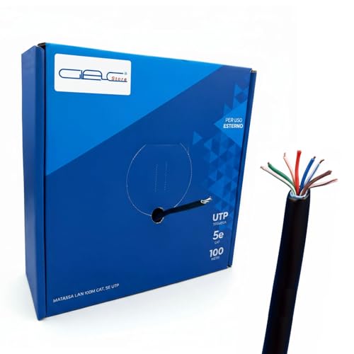 Cavo LAN UTP Cat 5e da Esterno 1000 Mbps, 100m