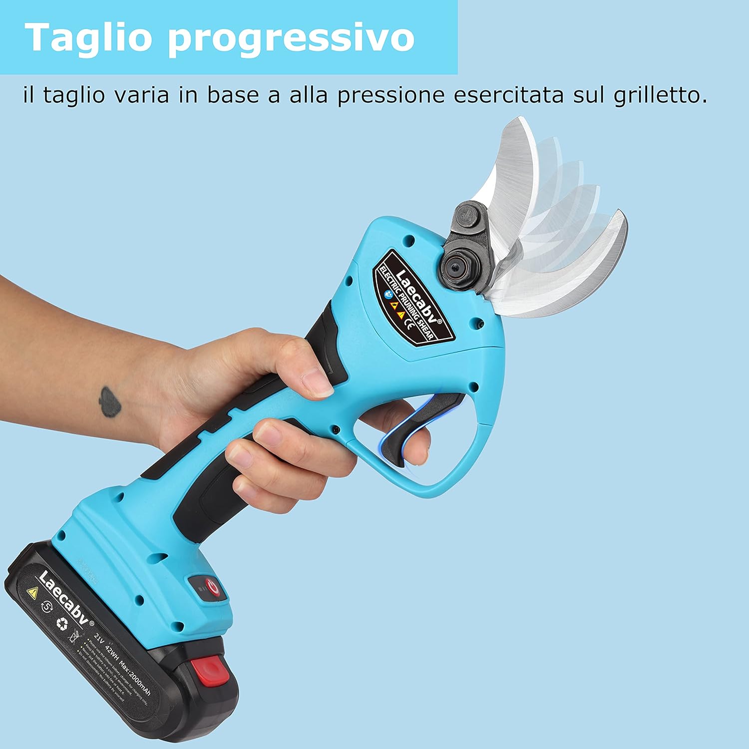 Laecabv Forbici Potatura Elettriche 40mm Professionali - immagine 3