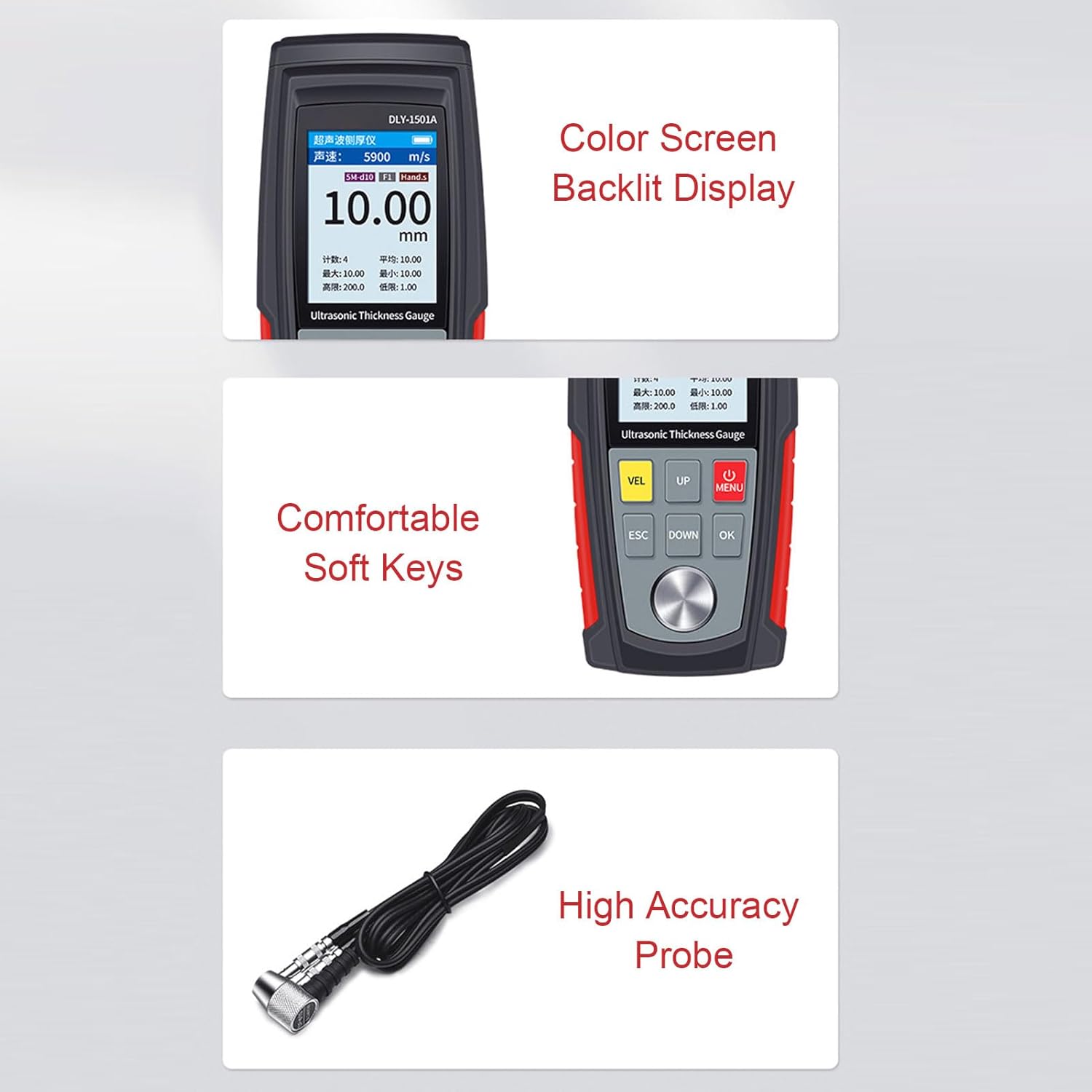 Misuratore di Spessore Digitale con Sonda - immagine 8