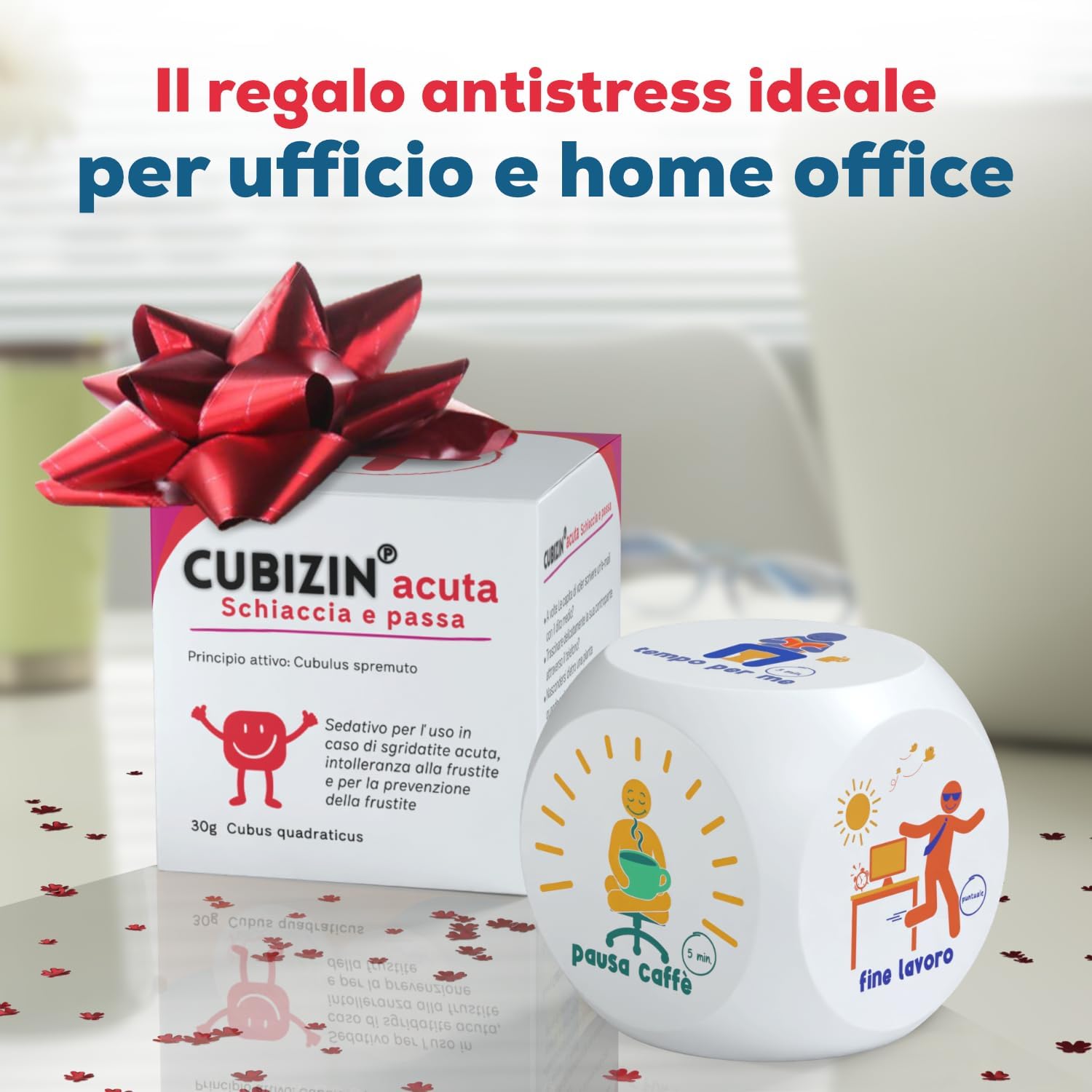 GLÜCKSGUT Cubo Antistress 6 Motivi - immagine 2