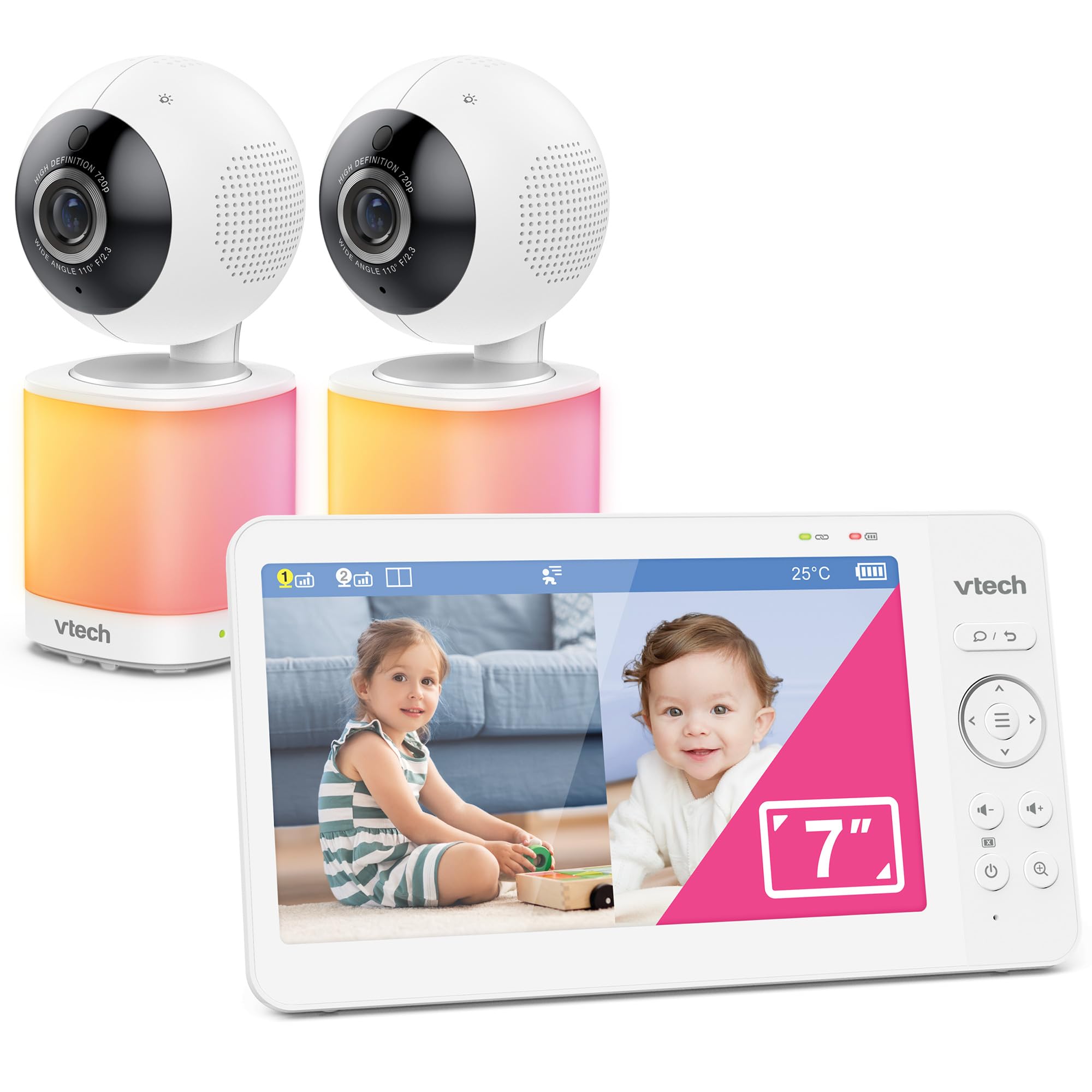 Vtech Baby Monitor Video VM7468-2 con 2 Telecamere