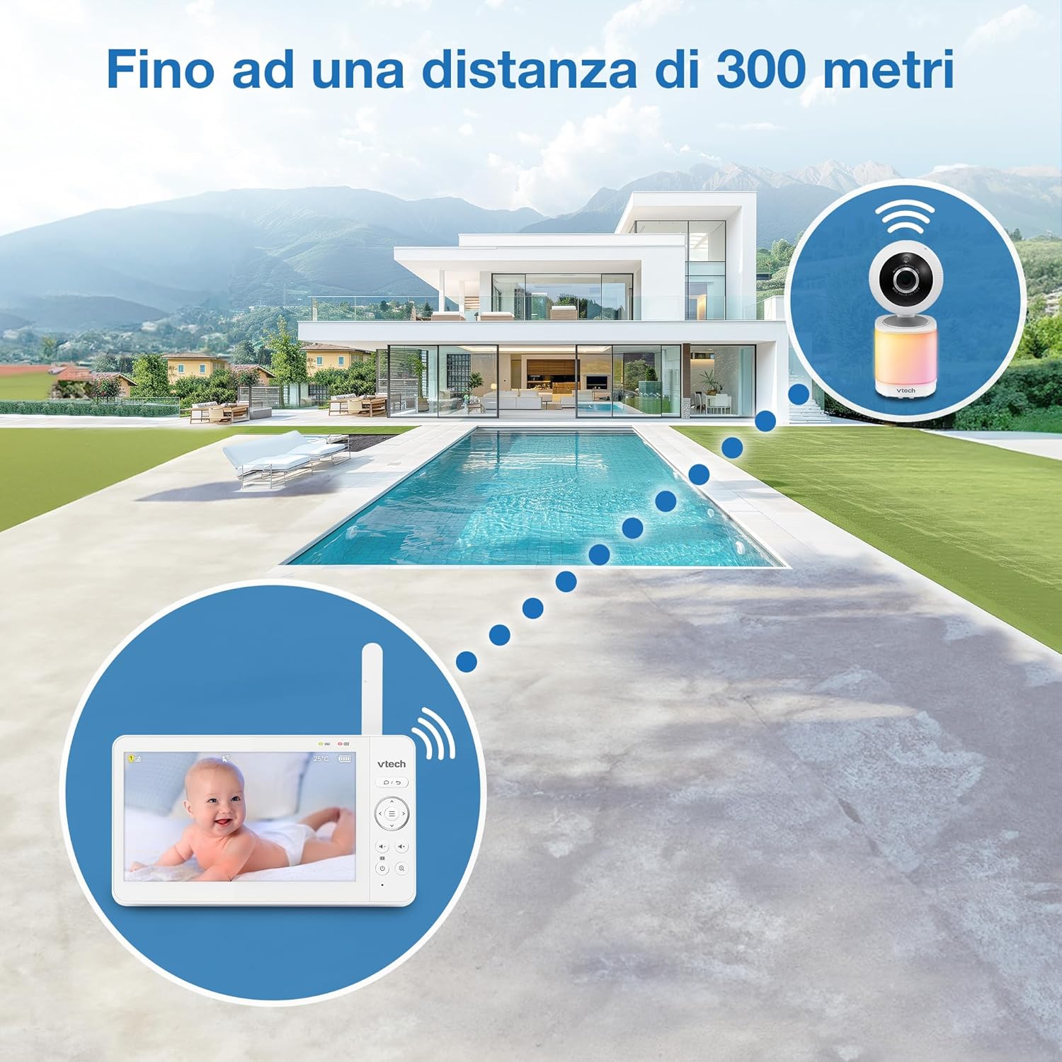 Vtech Baby Monitor Video VM7468-2 con 2 Telecamere - immagine 11