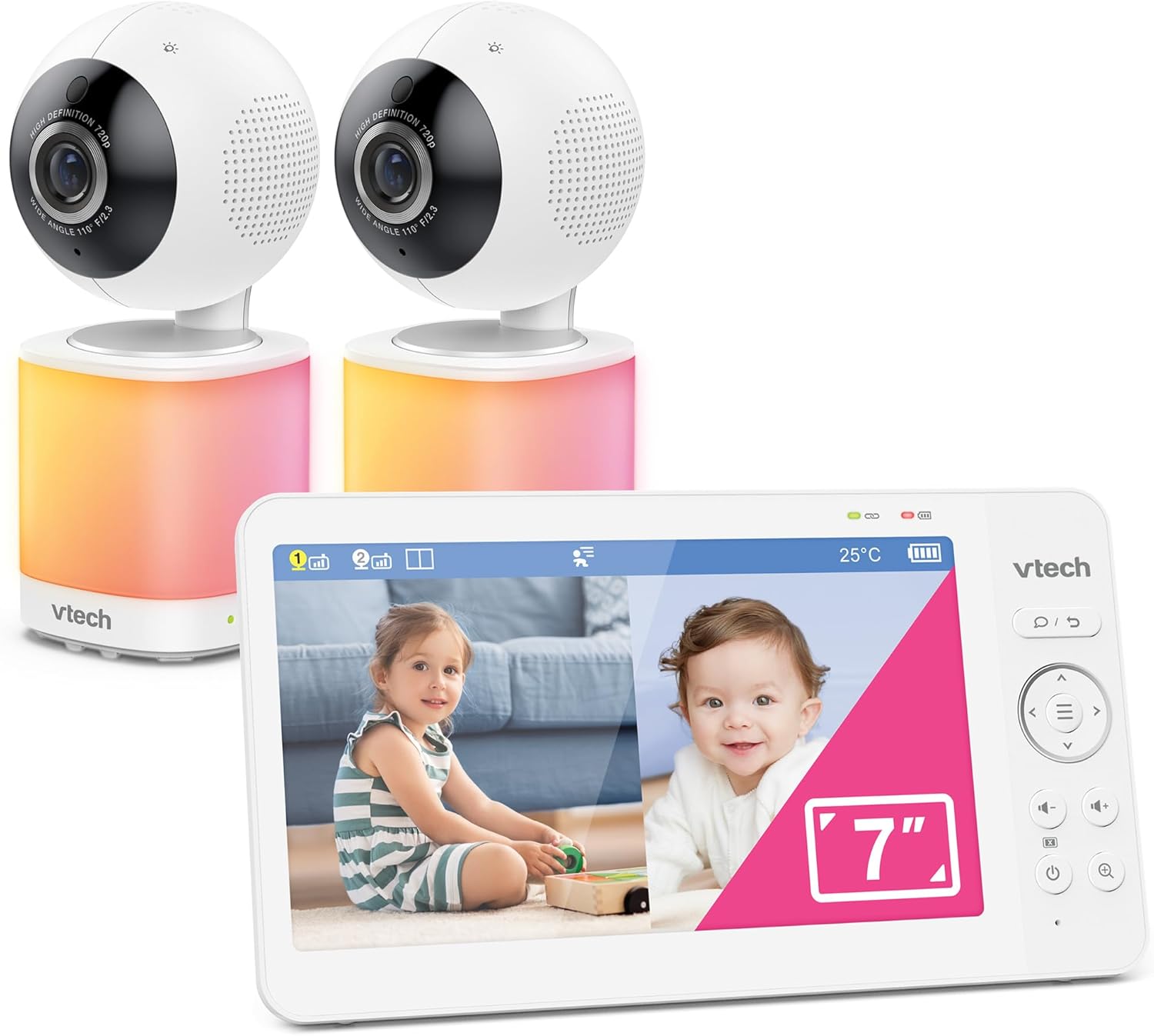 Vtech Baby Monitor Video VM7468-2 con 2 Telecamere - immagine 1