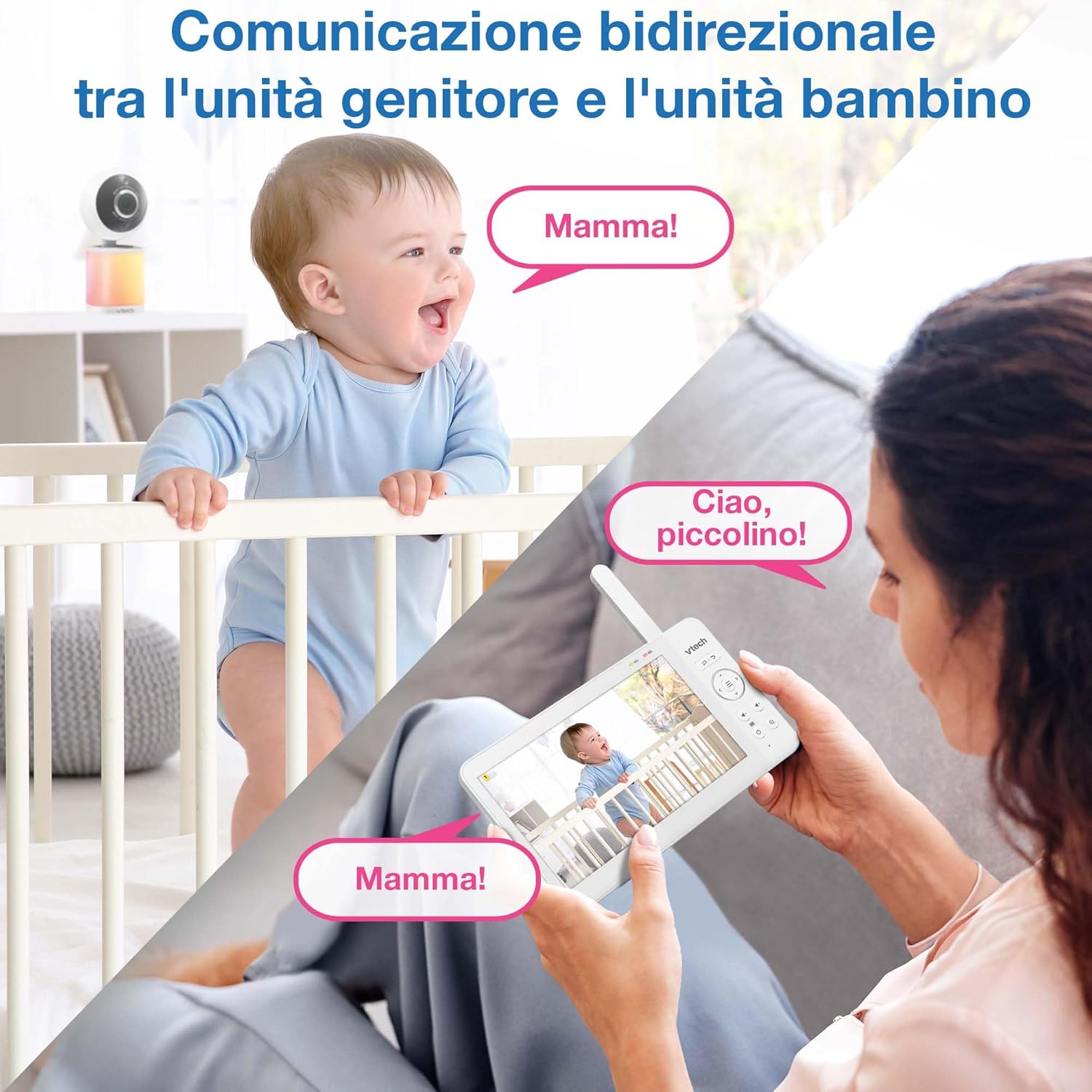 Vtech Baby Monitor Video VM7468-2 con 2 Telecamere - immagine 6