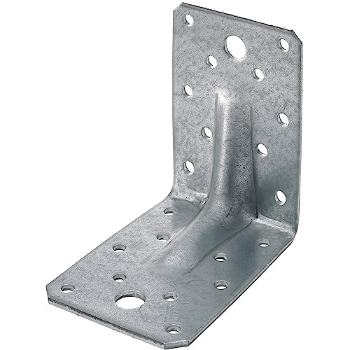 SPAX Connettore angolare con nervatura SXABR (100 x 100 x 90 x 3,0 mm, 50 pezzi)