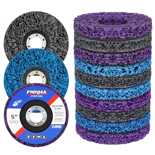 PMIQSA 10 Dischi Abrasivi per Smerigliatrice 125mm