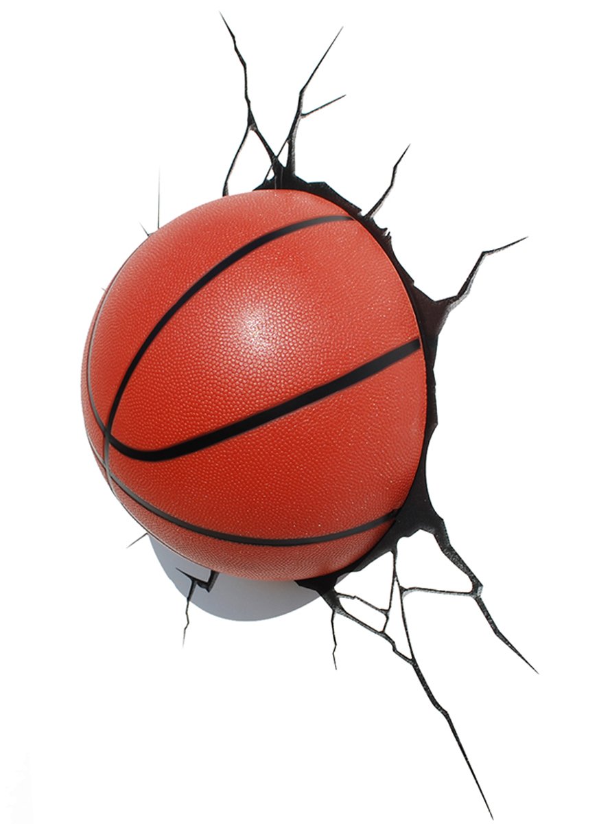 14201 3D Luce Deco - lampada decorativa LED 3D sfera disegno di pallacanestro