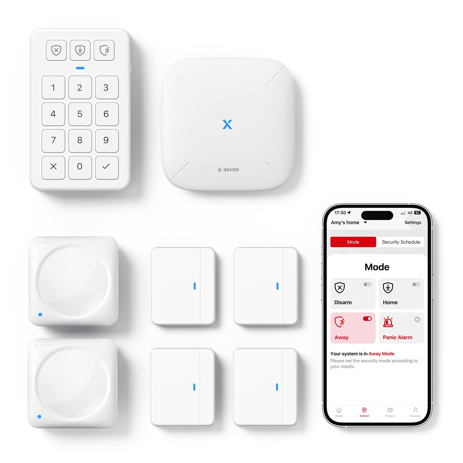 X-sense Sistema di Sicurezza Smart Home AS12 con App