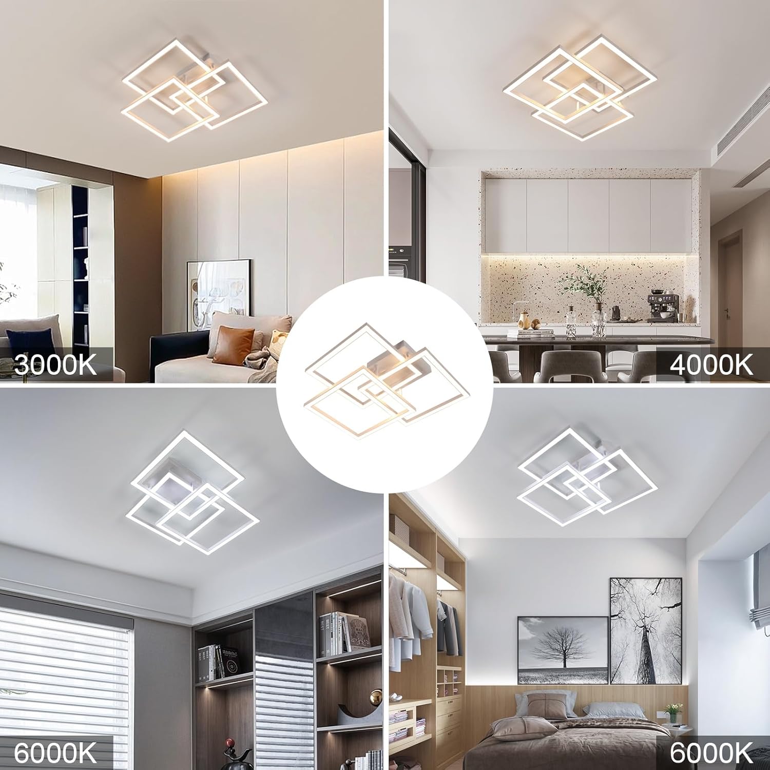 Delipop Plafoniera LED Soffitto Dimmerabile 40W - immagine 8