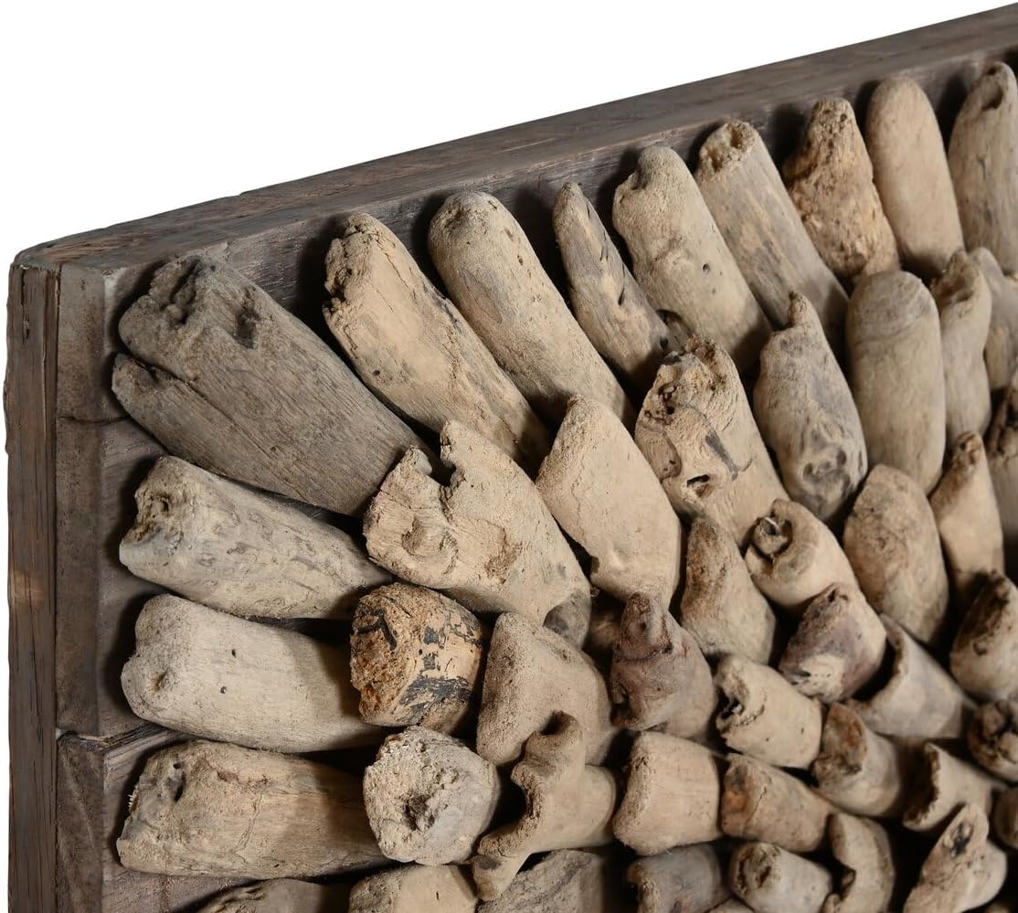 DECORACION PARED MADERA 120X10X60 NATURAL - immagine 2