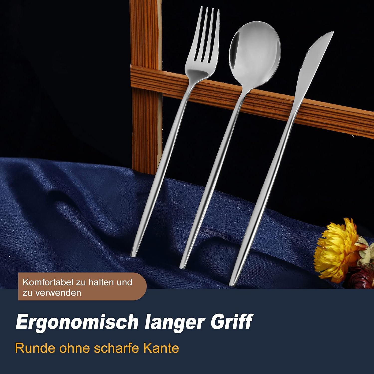 Bestdin Set di Posate 60 Pezzi per 12 Persone - immagine 5